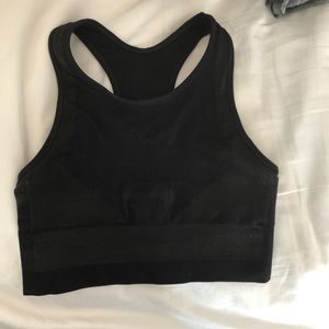 LNDR black seamless sports bra